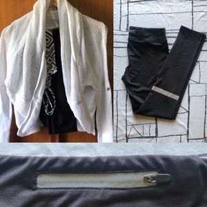 Three Yoga leggings.